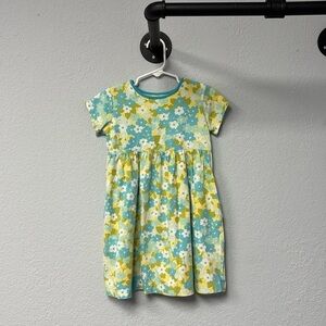 Lands' End 3T Blue and Yellow Floral Kids Dress. Excellent condition and style!